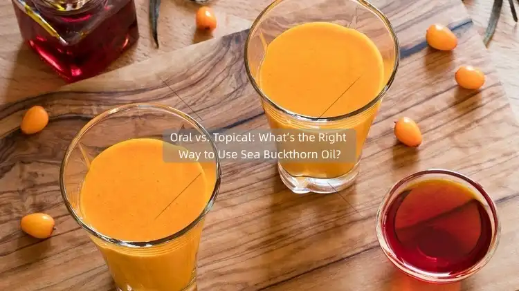 Oral vs. Topical: What’s the Right Way to Use Sea Buckthorn Oil?